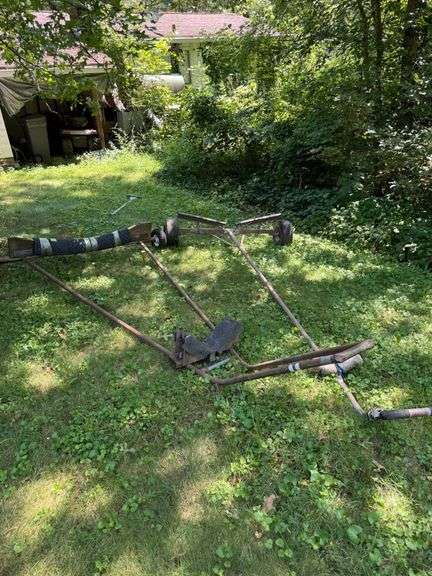 Metal Frame Utility Boat Dolly with Wheels and Cushioned Support