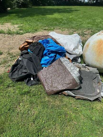 Plastic and Fabric Tarps in Various Colors and Sizes