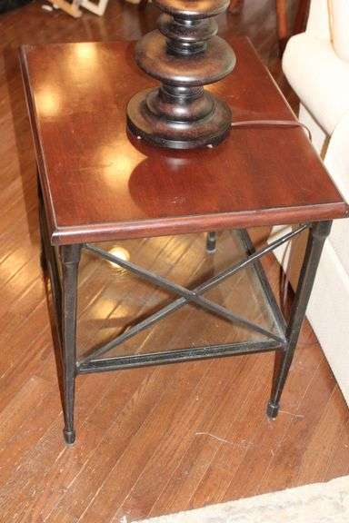 Wood & Iron Side Table