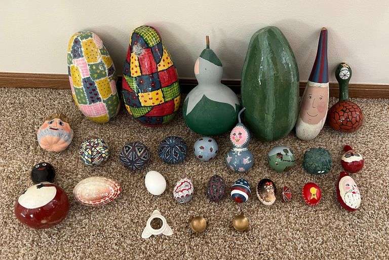 Hand Painted Gourds