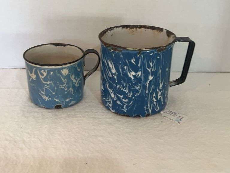 Antique Enamel Mush Cup