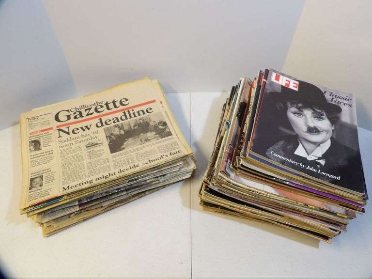 Vintage Newspapers And Magazines