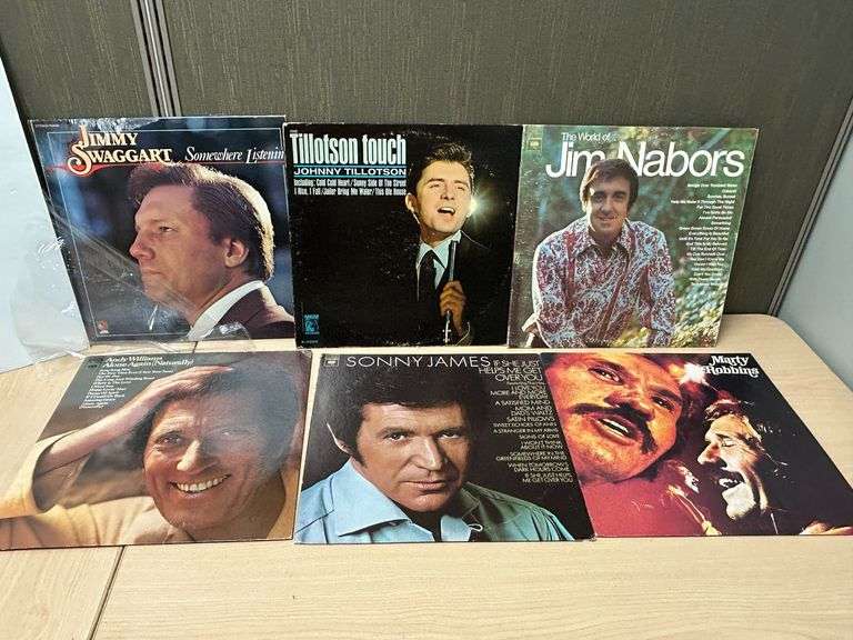 Vinyl Records – Jimmy Swaggart, Johnny Tillotson, Jim Nabors & More (6 Total)