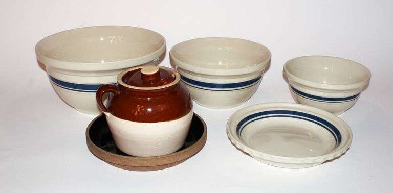 POTTERY AND STONEWARE ITEMS WITH LIDDED PIECES. - Auction Ohio