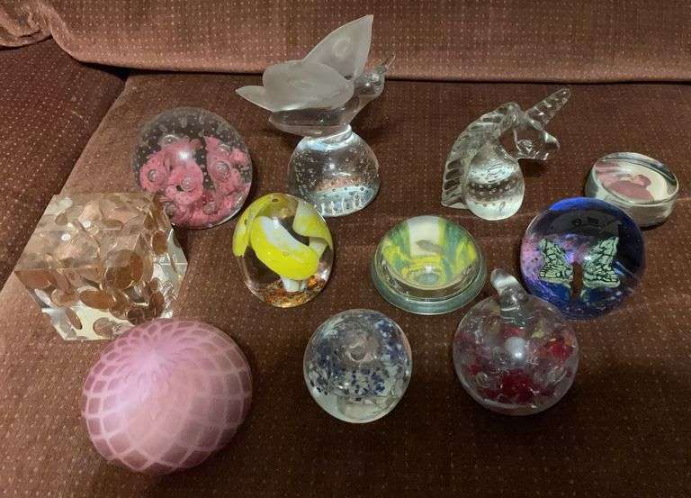 Paperweights (all are in good shape except two are cracked)