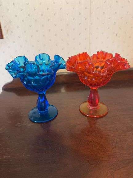 Possible Fenton Footed Compote