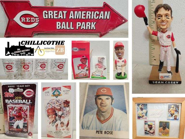 CHILLICOTHE: CINCINNATI REDS COLLECTIBLES, AUTOGRAPHS, BASEBALL CARDS AND MORE