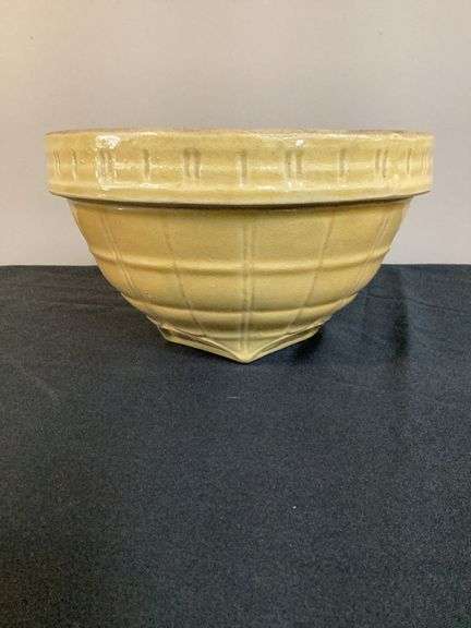 Vintage Yellow Ware Mixing Bowl – #9
