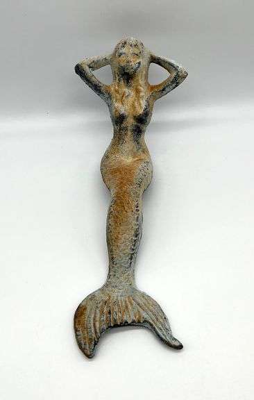 Cast Iron Mermaid Shelf Sitter