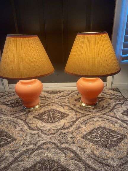 Mid Century Modern Lamps w/Shades