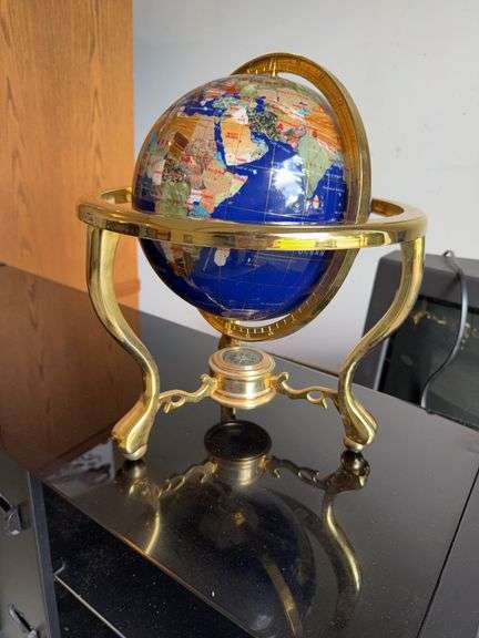 Polished Gemstone Globe