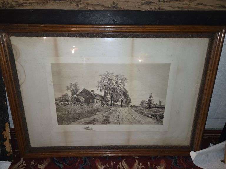 Antique pic of woman in country