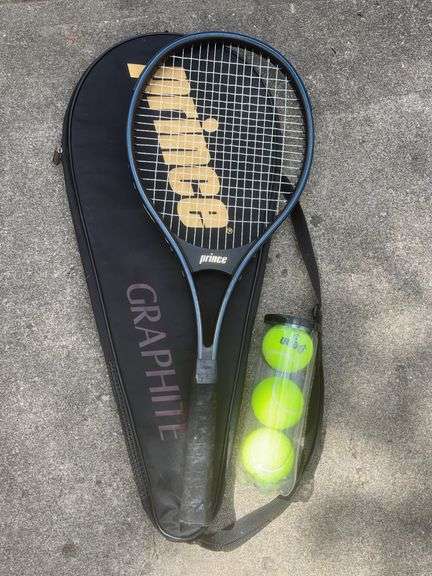 Tennis Racket w/case & Balls