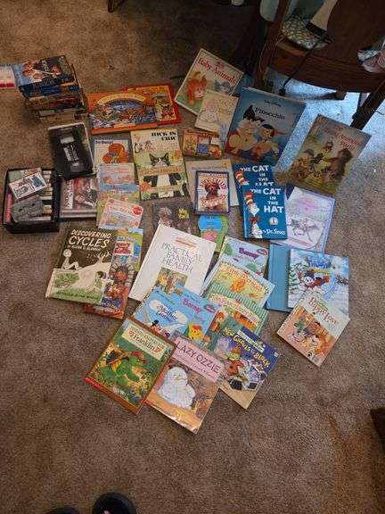 Large lot of books, music