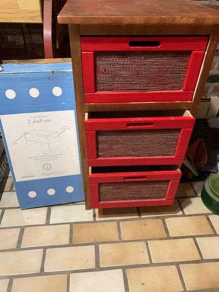 2 Shelf Unit & 3 Drawer Storage Unit
