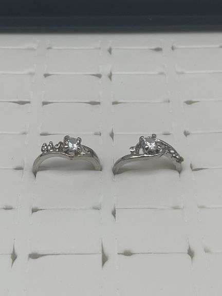 New Silver-Toned Costume Jewelry Rings, Size 9-1/2