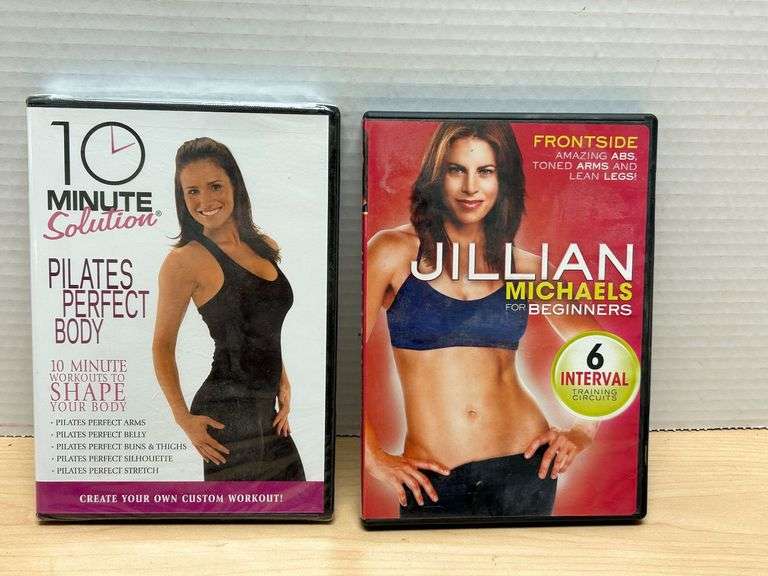 Fitness DVD Set – 10 Minute Solution Pilates & Jillian Michaels for Beginners