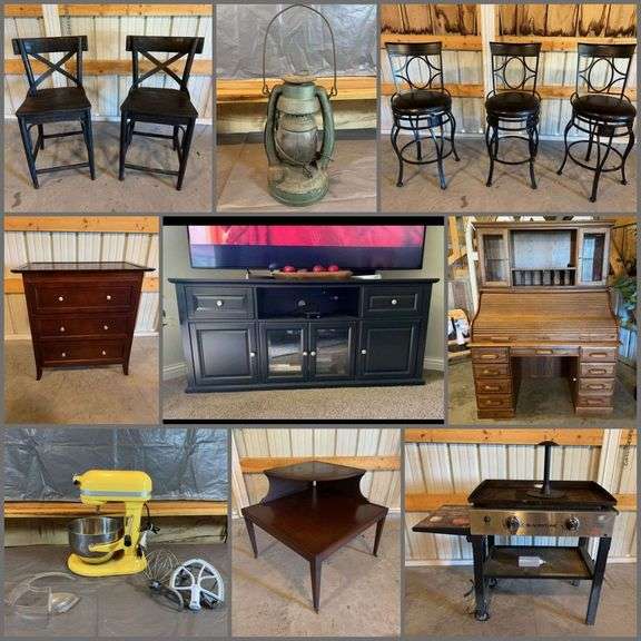 Antiques, Furniture, NIB Fixtures & More!