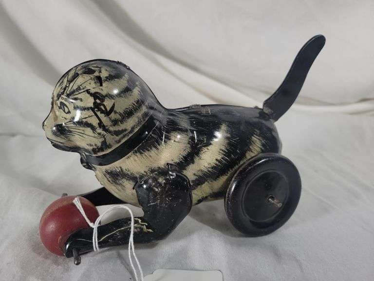 Marx Tin Litho Cat Chasing Ball