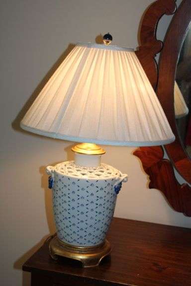 Blue & White Porcelain Table Lamp
