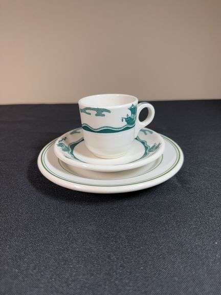 Carrollton H China Dinnerware Set – Serving Platter, Covered Dish & Plates