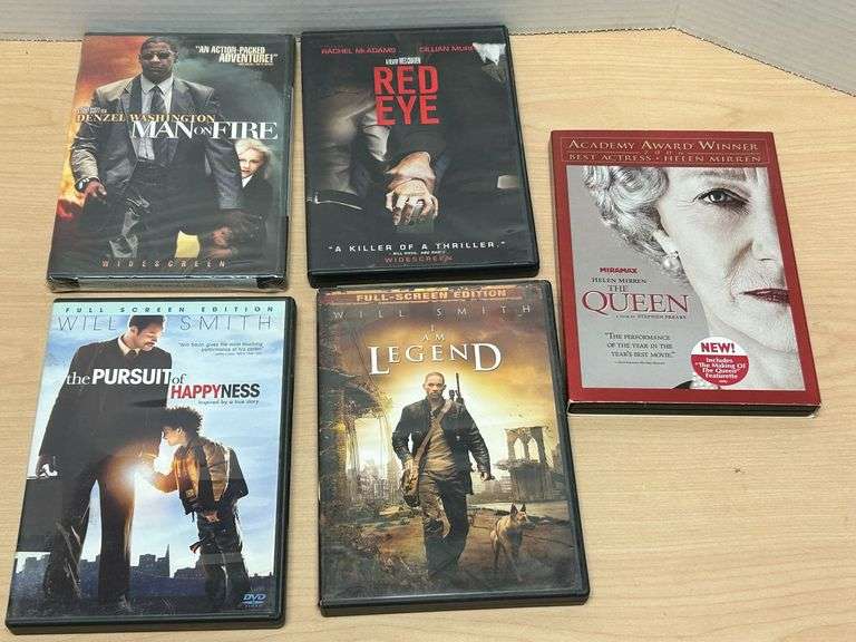 DVD Movie Lot – Man on Fire, I Am Legend, Pursuit of Happyness & More