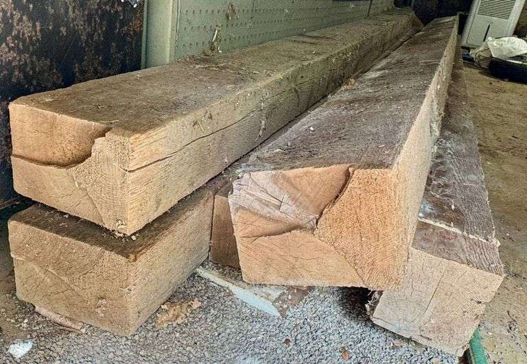 LARGE Reclaimed Wood Beams in Various Conditions