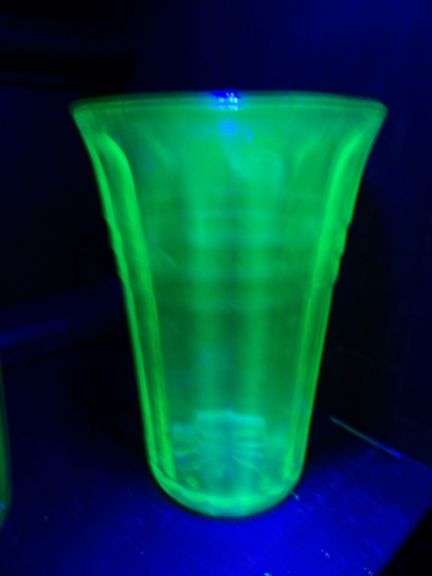 Uranium Glass Cups