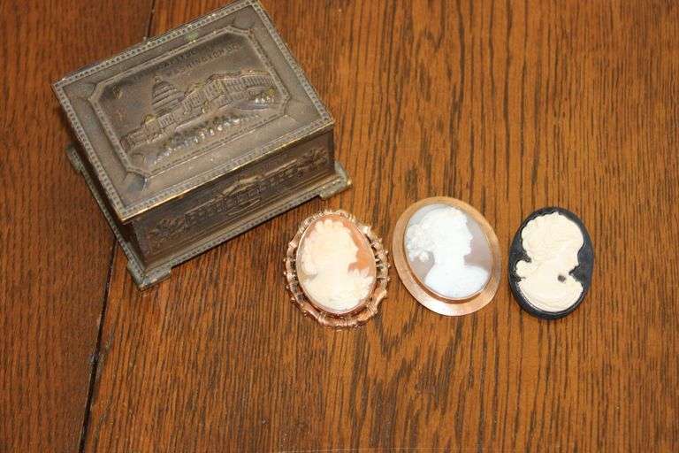 Cameo Brooches & Capitol Box