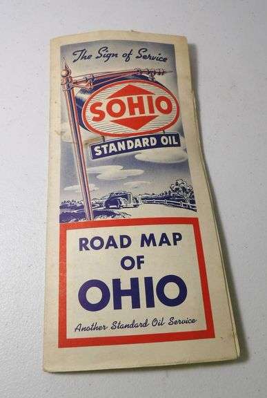 1939 Ohio Road Map