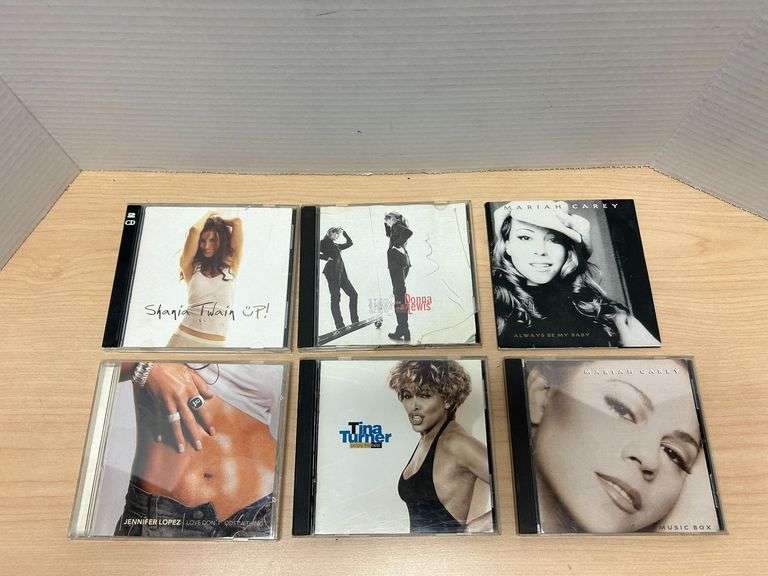 Mariah Carey, Shania Twain & Jennifer Lopez CD Collection – 6 Titles