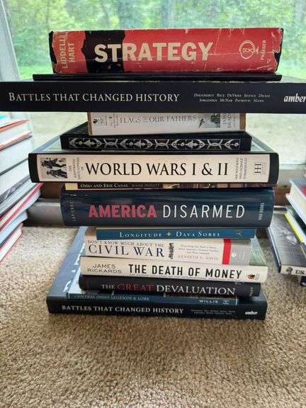 10 Hardcover Books on History, Military Strategy, and Economics