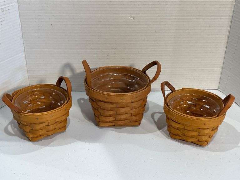 Longaberger Basket x 3