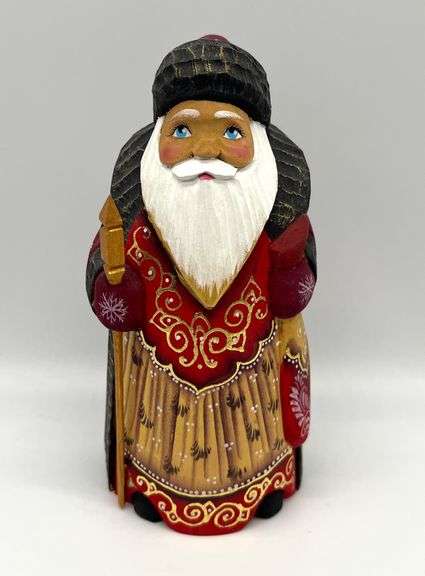 Hand Carved/Painted Santa Clause Figure