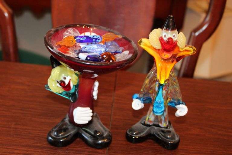 Murano Glass Clowns