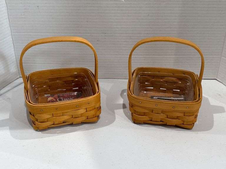 Longaberger Small Baskets x 2
