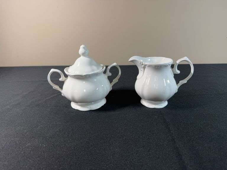 Victoria Austria Porcelain Creamer & Sugar Set