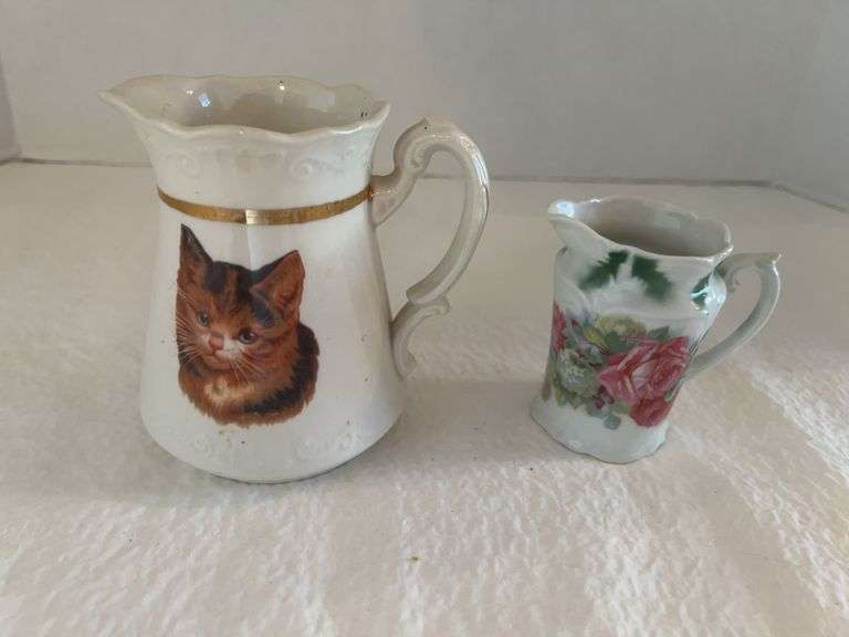 Antique Pitcher & Creamer
