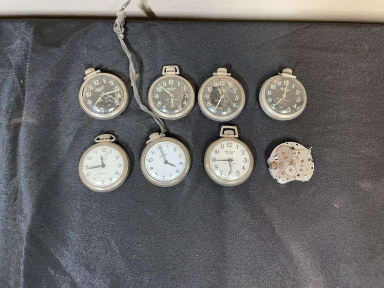 Vintage Westclox Pocket Watches & Watch Parts – Lot of 7