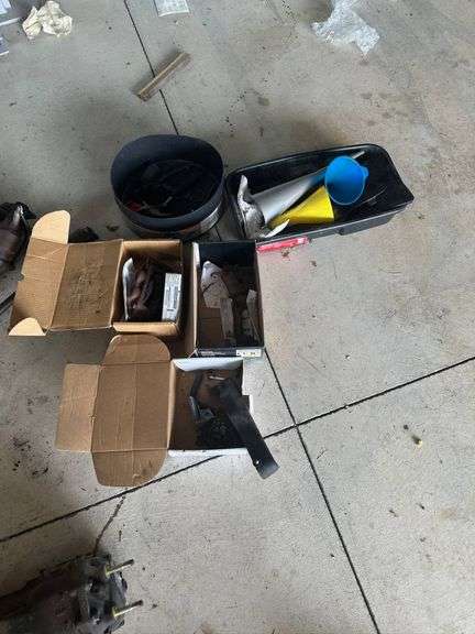 Auto Parts and Tools Including Brake Components and Funnels