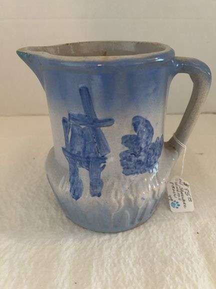 Antique Stoneware Pitcher