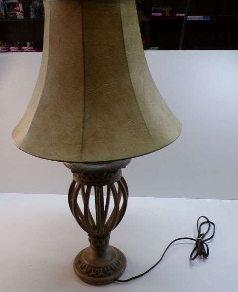 Tan Table Lamp With Shade