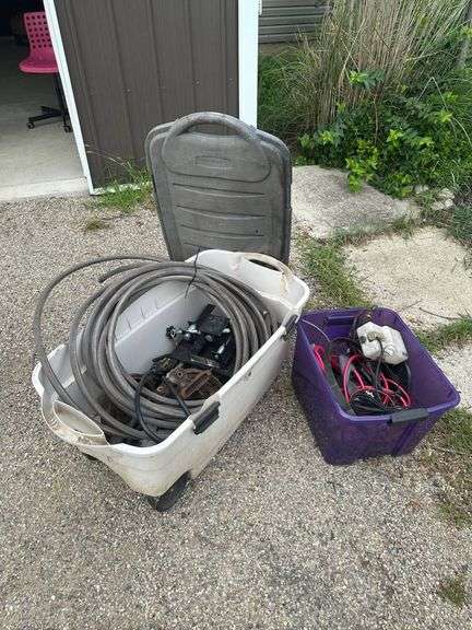 Automotive Parts and Accessories in Plastic Storage Totes