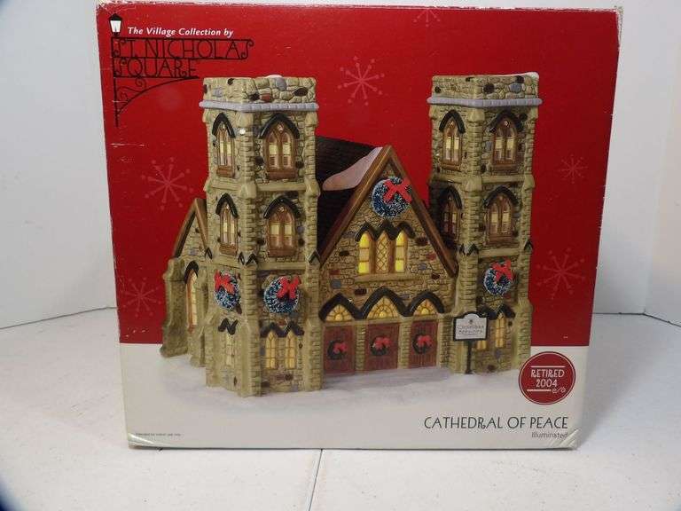 Christmas Village Stone Cathedral