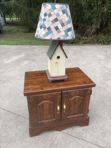 Night Stand & Birdhouse Lamp