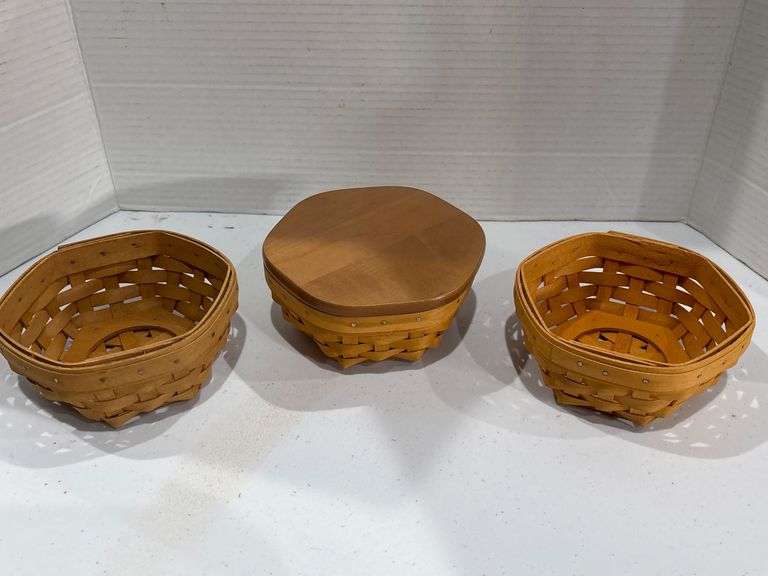 Longaberger Baskets x 3