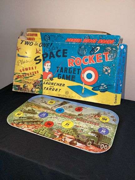 Vintage 1950s Outer Space Rocket & Combat Maneuvers Target Game – Louis Marx & Co.