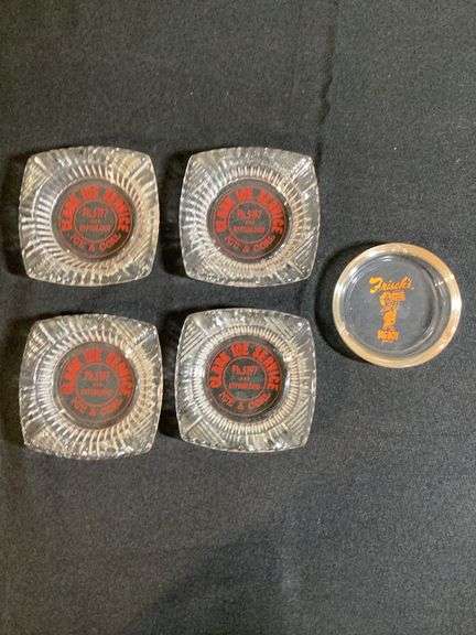 Vintage Advertising Ashtrays – Clark Ice Service & Frisch’s Big Boy (Lot of 5)