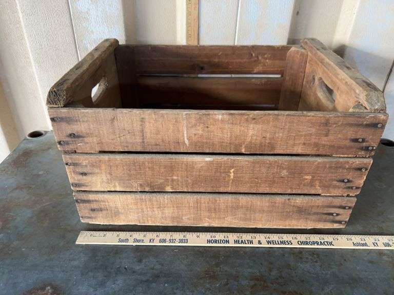 Vintage Sunny Slope Farms Gaffney S.C. Wood Crate 20"X14.5"X11"