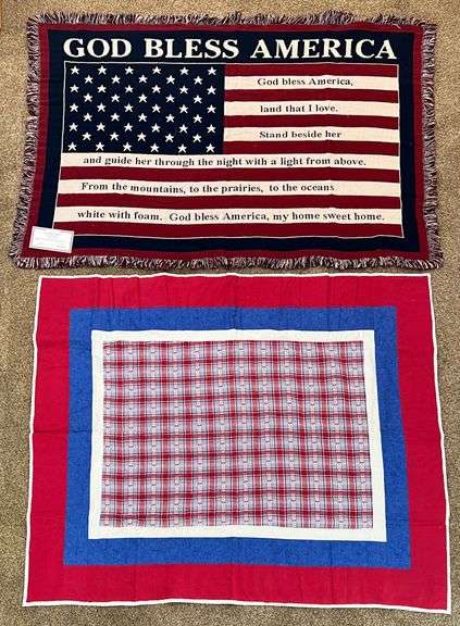 Flag Blanket & Small Quilt